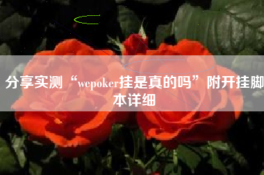 分享实测“wepoker挂是真的吗	”附开挂脚本详细