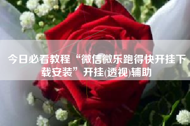 今日必看教程“微信微乐跑得快开挂下载安装”开挂(透视)辅助