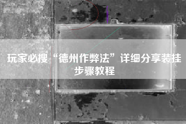 玩家必搜“德州作弊法”详细分享装挂步骤教程