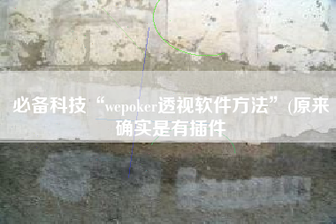 必备科技“wepoker透视软件方法	”(原来确实是有插件