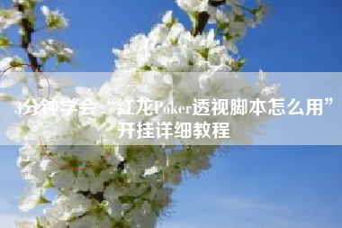 3分钟学会“红龙Poker透视脚本怎么用”开挂详细教程