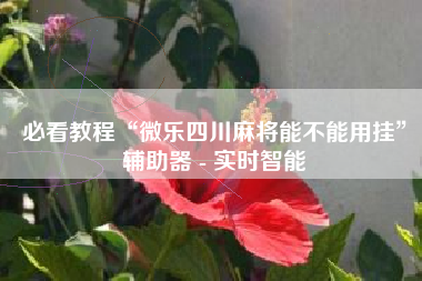 必看教程“微乐四川麻将能不能用挂	”辅助器 - 实时智能