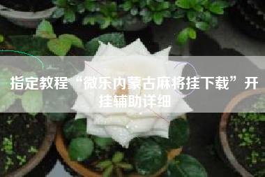 指定教程“微乐内蒙古麻将挂下载	”开挂辅助详细