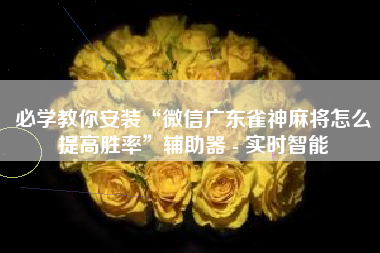 必学教你安装“微信广东雀神麻将怎么提高胜率”辅助器 - 实时智能