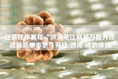 安装程序教程“微乐龙江麻将万能开挂器最新版本更	”开挂(透视)辅助神器